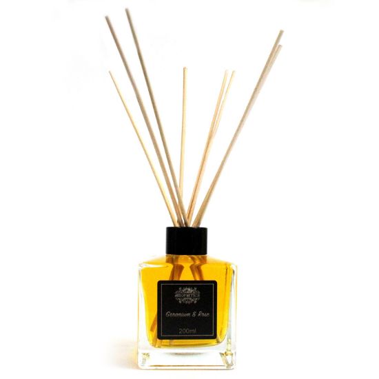 Picture of 200ml Geranium & Rose Essential Oil Reed Diffuser